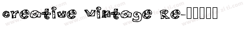 Creative Vintage Re字体转换